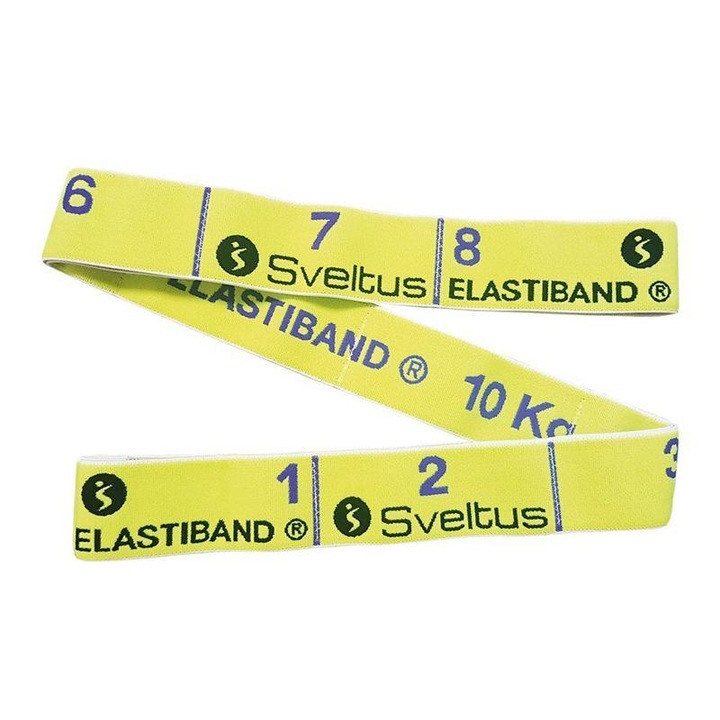 Гумена примка Sveltus Elastiband 10 кг жълта