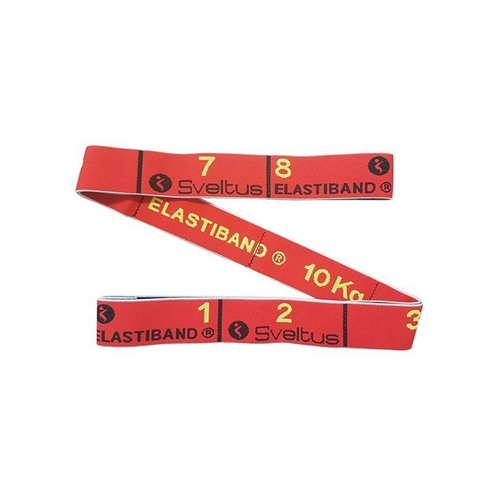 Гумена примка Sveltus Elastiband 10 кг червена