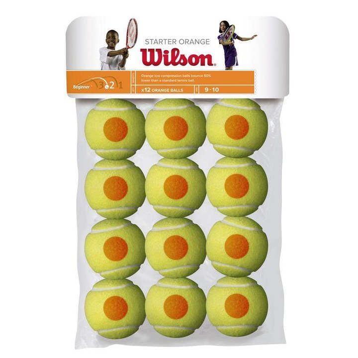 Тенис топка Wilson Starter оранжева 12 бр