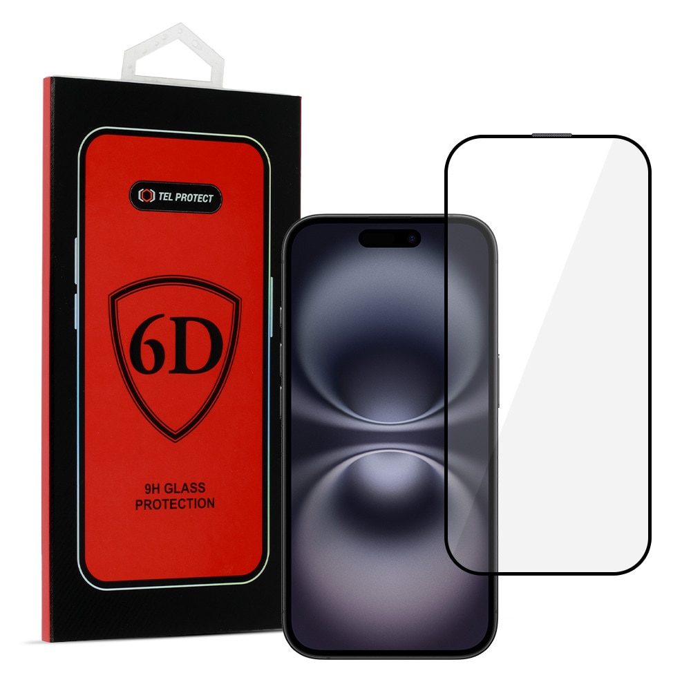 Folie de protectie pentru iPhone 16 Pro MAX Full Glue Tempered Glass BLACK