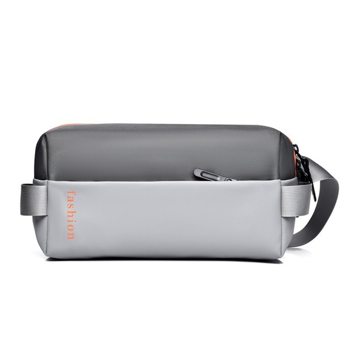 Uniszex crossbody táska, patchwork, vízálló, 31x15x7cm