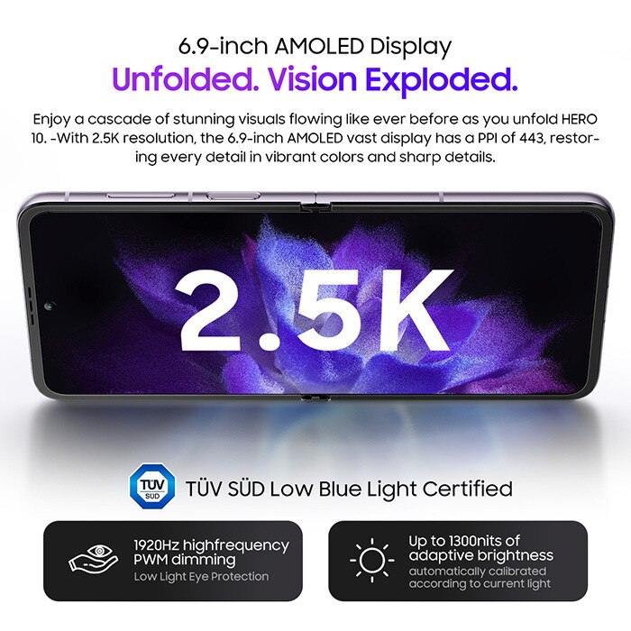 Telefon mobil Pliabil Blackview HERO 10, 4G, 6.9