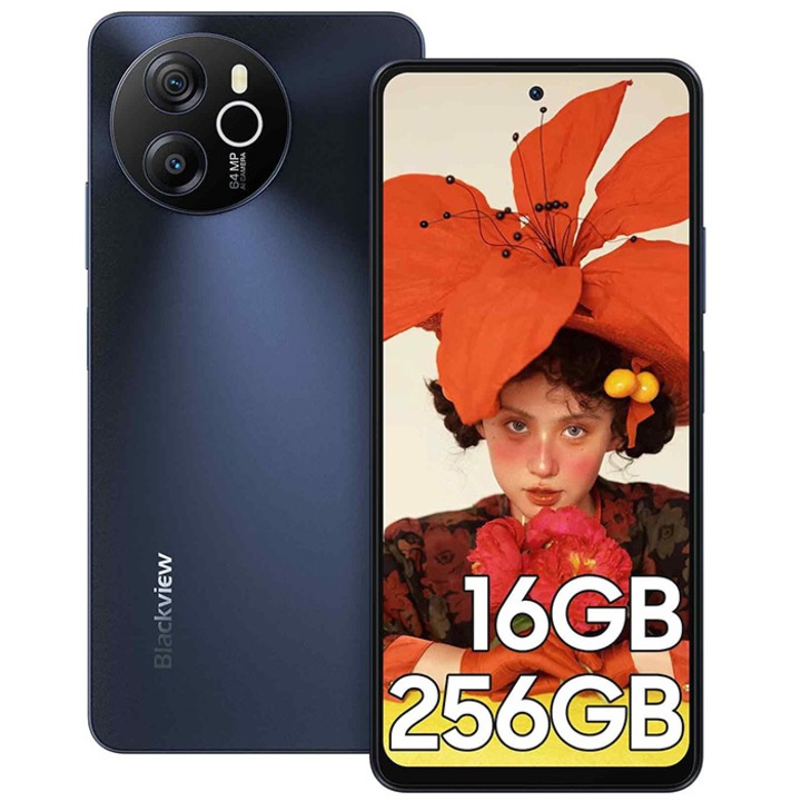 Мобилен телефон Blackview Shark 8, сив, 16GB+256GB Android 13 6.78" 2.4K 64MP 5000mAh NFC