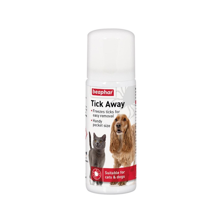 Spray pentru indepartarea capuselor, BEAPHAR, caini, pisici, non-toxic, 50 ml