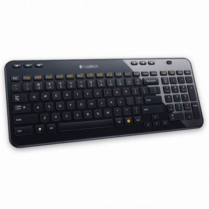 Logitech Wireless Keyboard K360 billentyűzet Vezeték nélküli RF QWERTZ Német Fekete (920-003056)