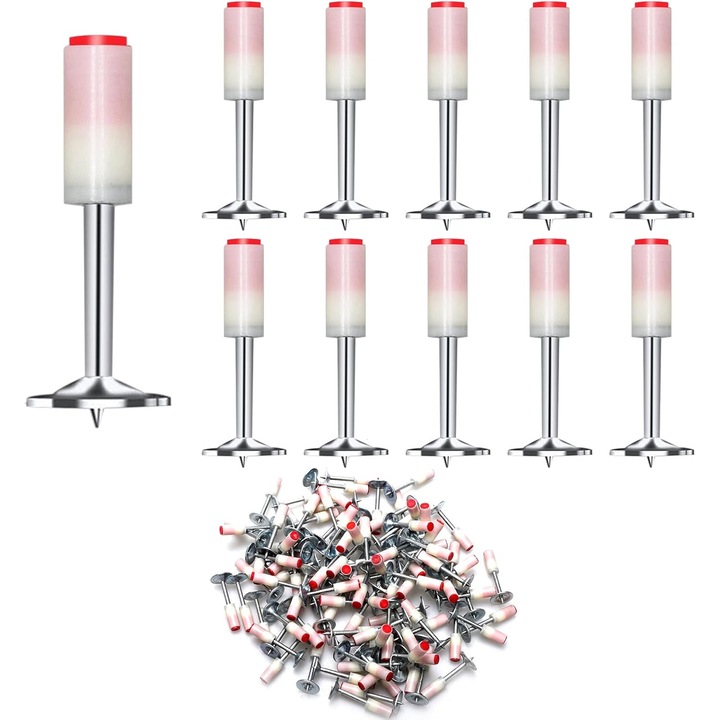 Set 50 cuie rotunde, pentru pistol de nituri, 7.3 mm