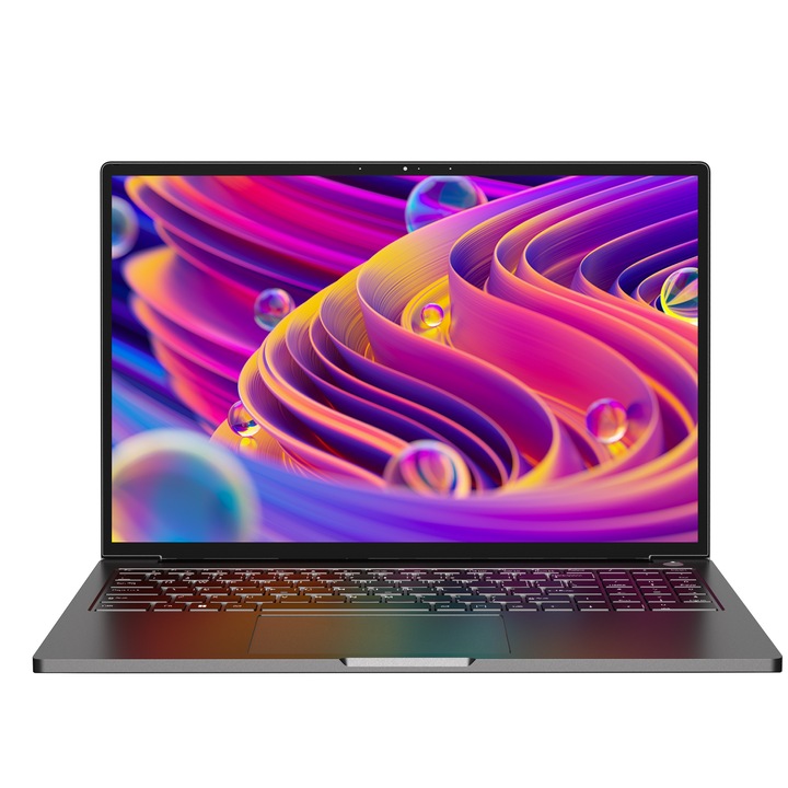 Лаптоп 16'' 16 RAM+ 512 GB ROM Win11 Поддържа 1TB разширителен SSD Най-новите i3-1000NG4 процесори 1920*1200 FHD BT4.2 USB Mini HDMI с безжична мишка и румънски стикери за клавиатура--Сиво