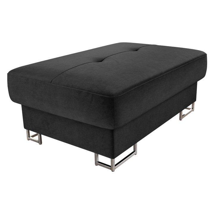 Taburet Alvin, MIRJAN24, negru, 67x104x42 cm