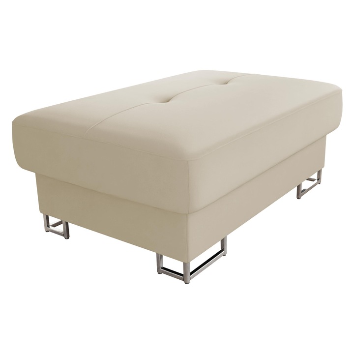 Taburet Alvin, MIRJAN24, ecru deschis, 67x104x42 cm