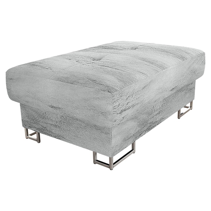 Taburet Alvin, MIRJAN24, gri perlat, 67x104x42 cm