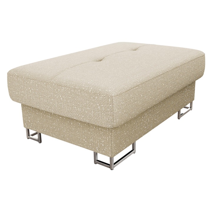 Taburet Alvin, MIRJAN24, crem, 67x104x42 cm