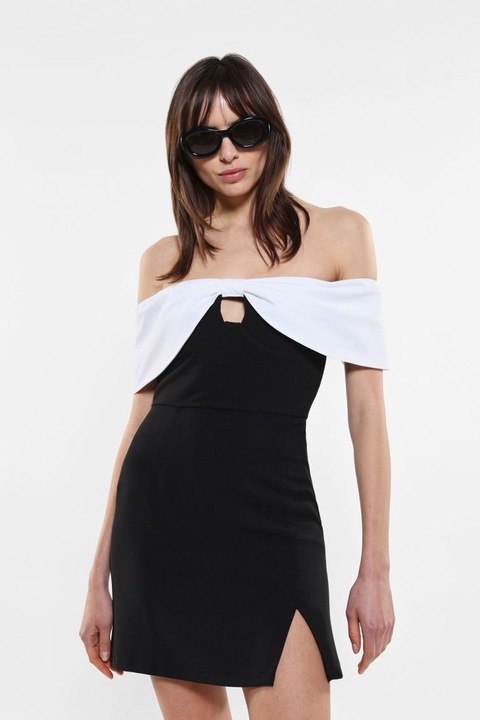 Imperial estélyi ruha csupasz vállakat, fehér és fekete, S méret INTL