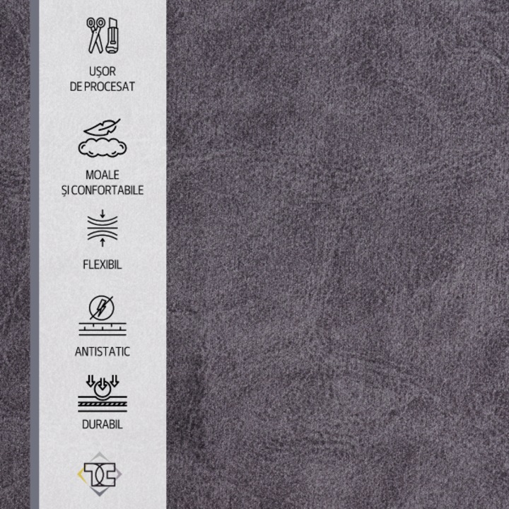 Catifea, tricot din velur, Taphiceros, Tesatura moale pentru Decoratiunicreative, Auto, DIY, Heko Panels, Culoare Lavanda, Dimensiune 250 cm x 140 cm
