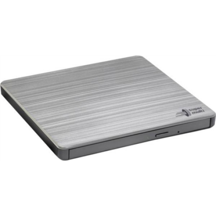 DVD записвачка HL Data Storage Ultra Slim, USB 2.0, Silver, Настолен/преносим компютър
