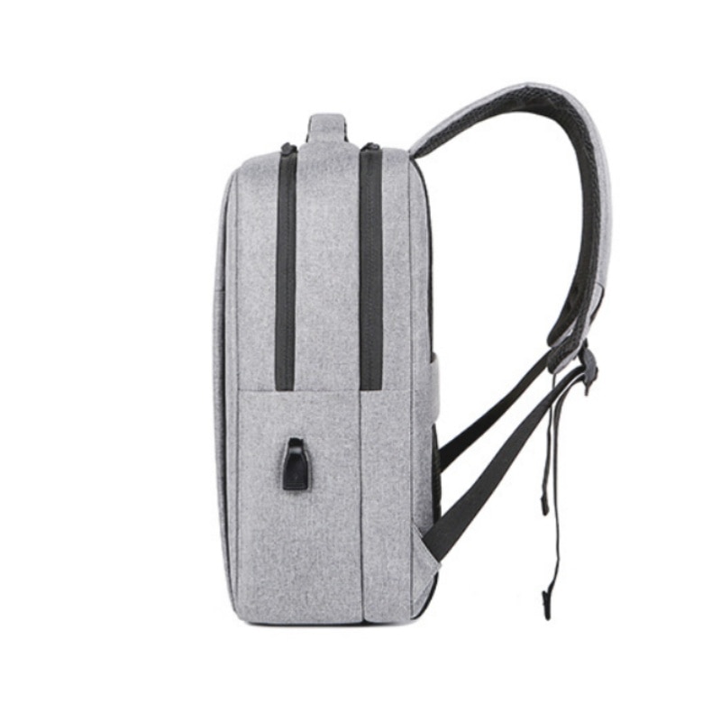 Rucsac, 17.3inch, impermeabil, capacitate mare, compartimente multiple, port de incarcare USB extern, gri