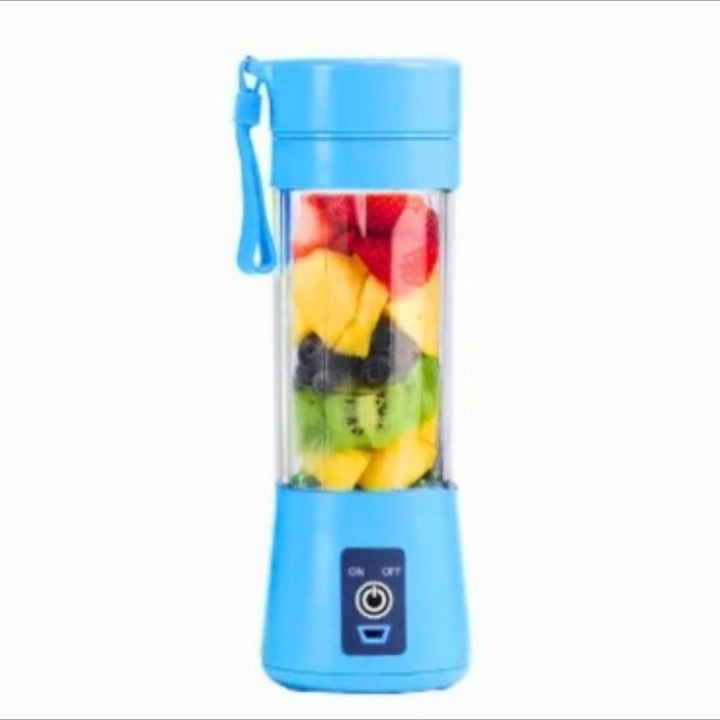 Blender portabil incarcare USB, capacitate 380 ml.materisl plastic plus otel inoxidabil, putere 120 w, lame din otel inoxidabil 304