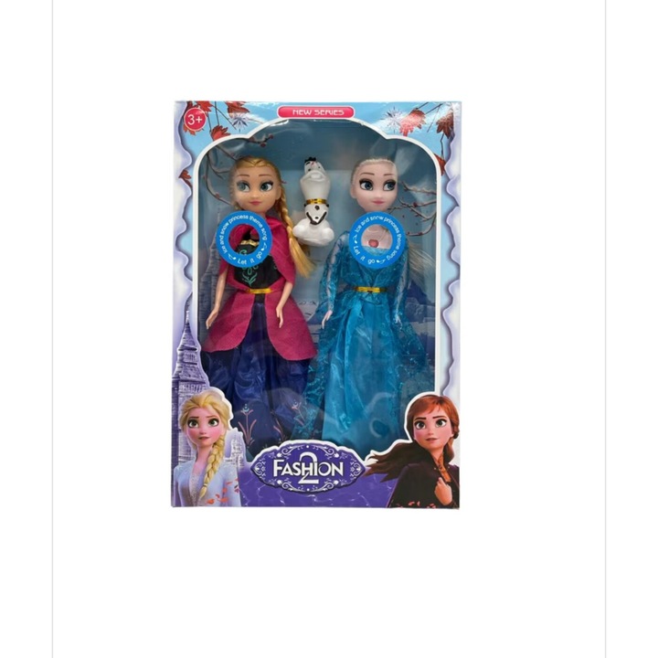 BimBimBo 2 db baba, Elsa, Anna és Olaf babából álló készlet, Frozen, musical