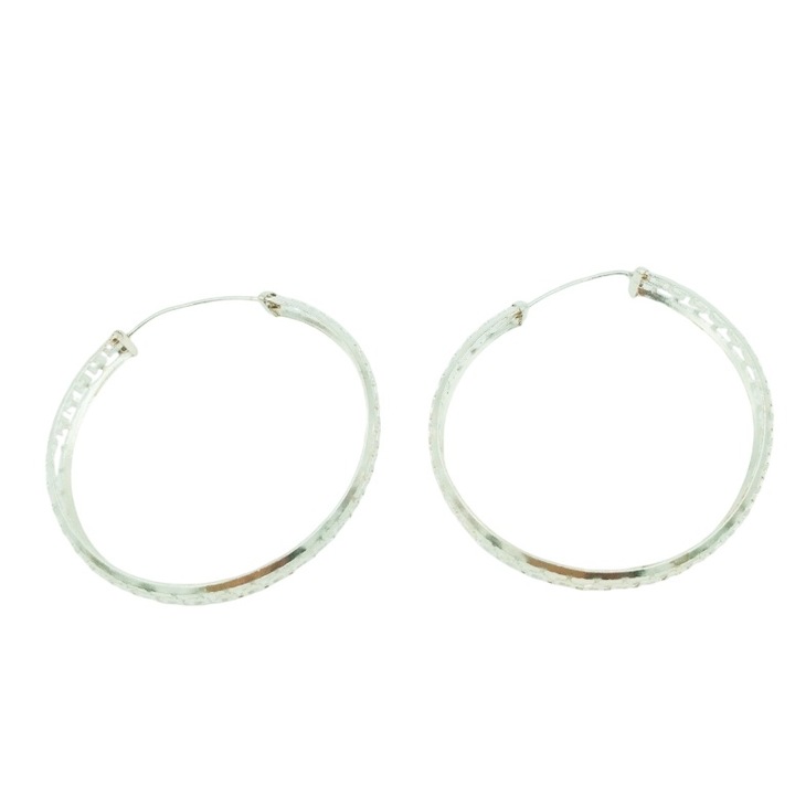 Cercei verigi fara piatra model Versage din Argint 925 Diana 6cm