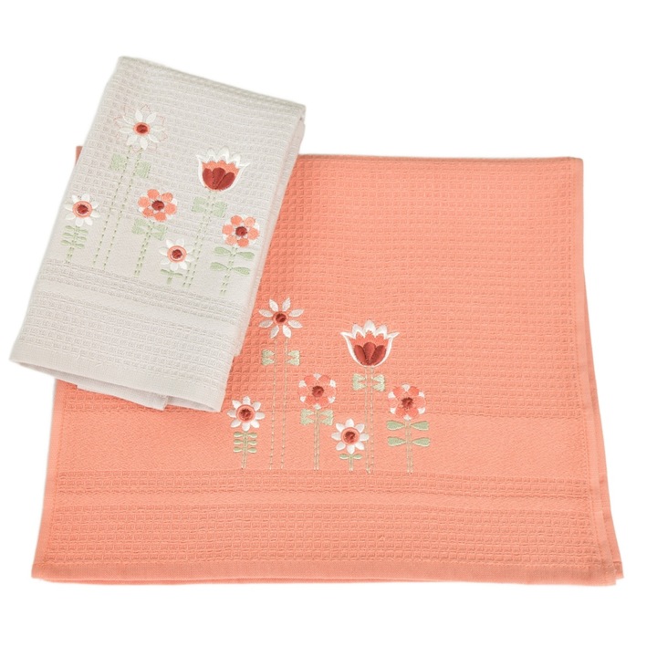 Prosoape de bucatarie Flori 2 buc, 40x60 cm