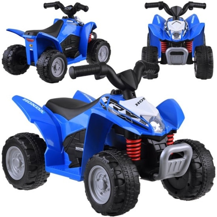 ATV electric pentru copii, Honda, baterii 30W, Albastra, PA0304