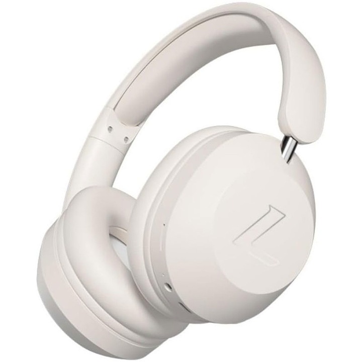 RASK Vezeték nélküli fejhallgató, Bluetooth 5.3/Plug-In, Mikrofon, HiFi, Bass Stereo, Zajszűrés, Bézs