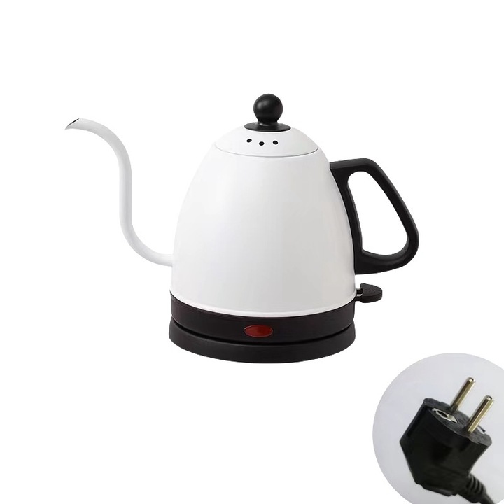 Електрическа кана, 800 мл, 1000 W, неръждаема стомана, бяла