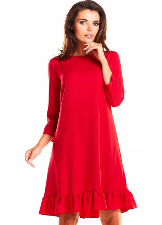 Rochie dama InfiniteYou, Poliester, M185 - Rosu -