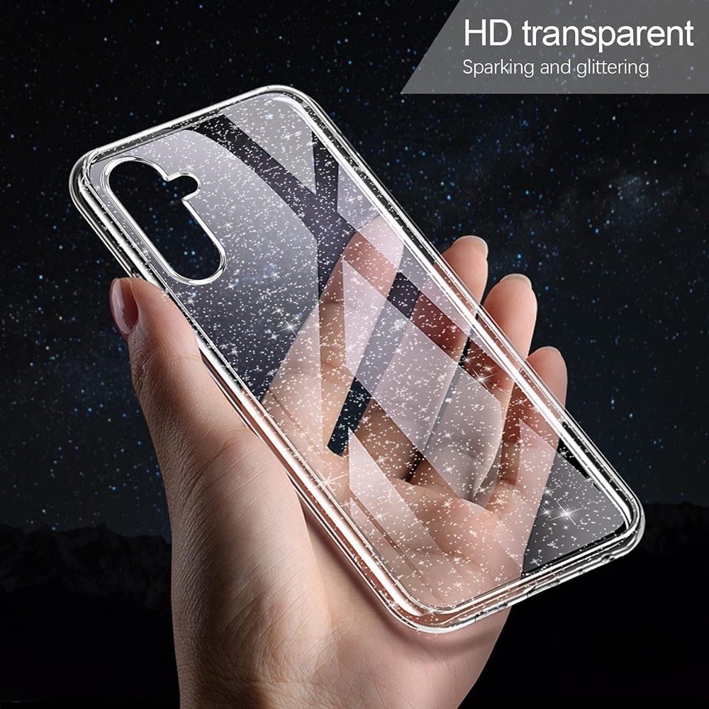 Husa pentru Samsung Galaxy A54, Techsuit SparkleSkin Series, Clear