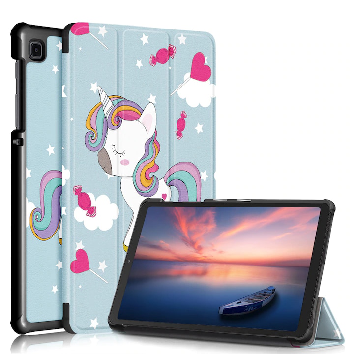Husa tableta pentru Samsung Galaxy Tab A7 2020 T500/T505, 10.4, protectie completa, cu functie stand, VIENOD, albastru deschis
