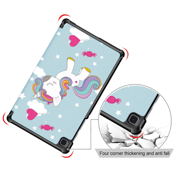 Husa tableta pentru Samsung Galaxy Tab A7 2020 T500/T505, 10.4, protectie completa, cu functie stand, VIENOD, albastru deschis