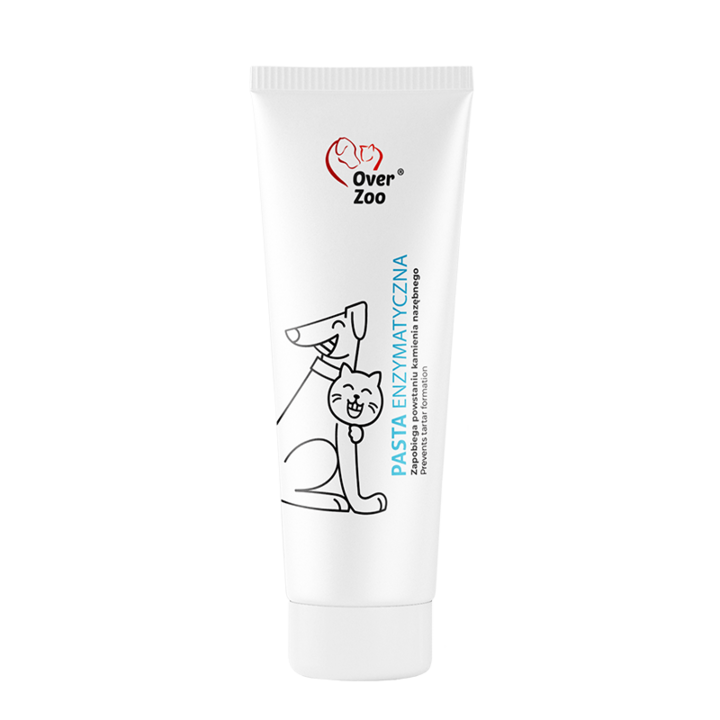 Pasta de dinti enzimatica, pentru caini si pisici, fara periaj, Over Zoo, 100 g