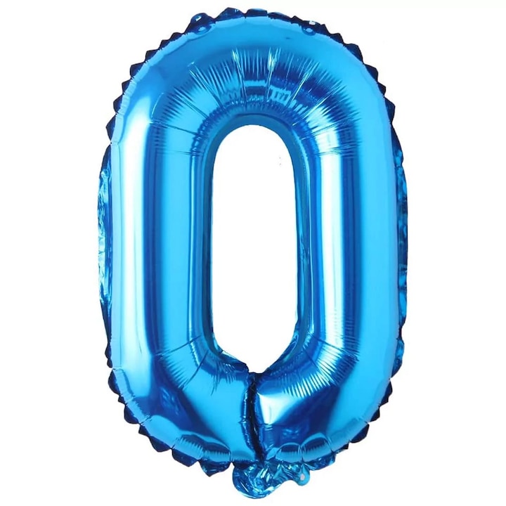 Balon folie in forma de litera, 40 cm, Albastru, Litera O
