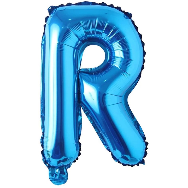 Balon folie in forma de litera, 40 cm, Albastru, Litera R