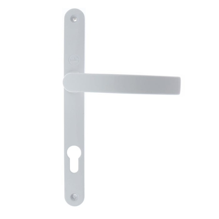 Maner usa PVC, cu sild, 35 A023 85 2P 5001, pentru cilindru, metal, alb, 85 mm