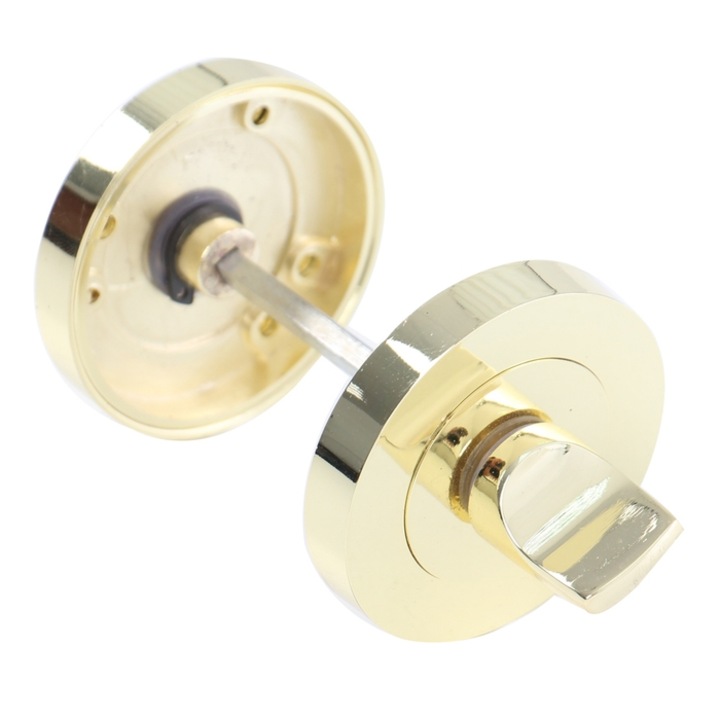 Rozeta rotunda pentru usa lemn, ESC01 Gato WC RR55GP, zamac, auriu, 55 mm