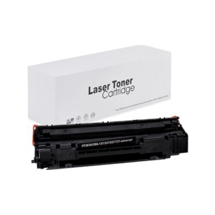 Cartus Toner pentru HP-83X, CF283X / CRG737, SmartPrint, negru, 2400 pagini