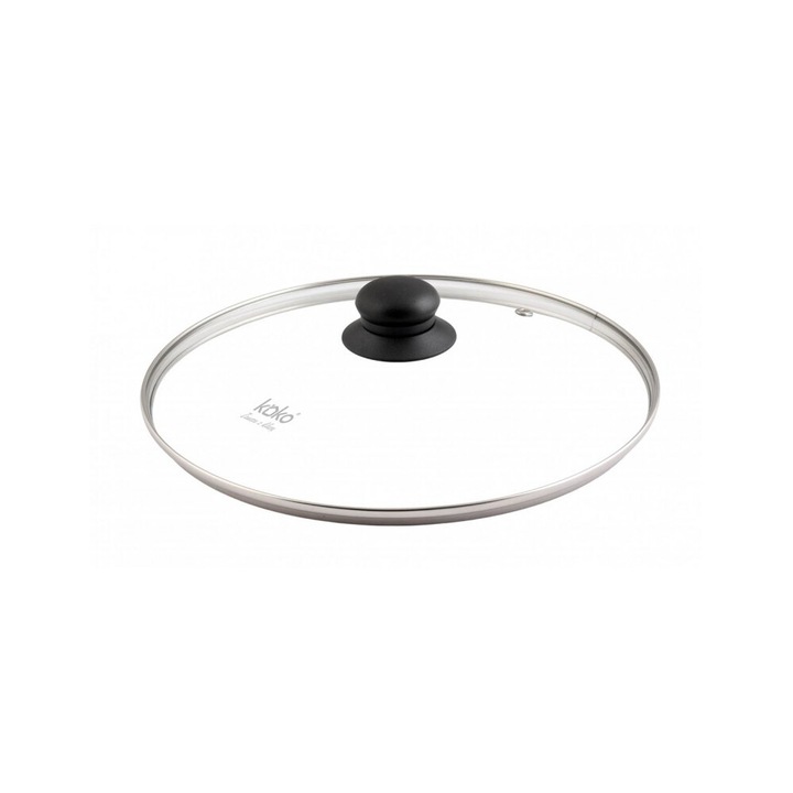 Capac din sticla 30cm, Tragar, transparent, rezistent la temperaturi ridicate