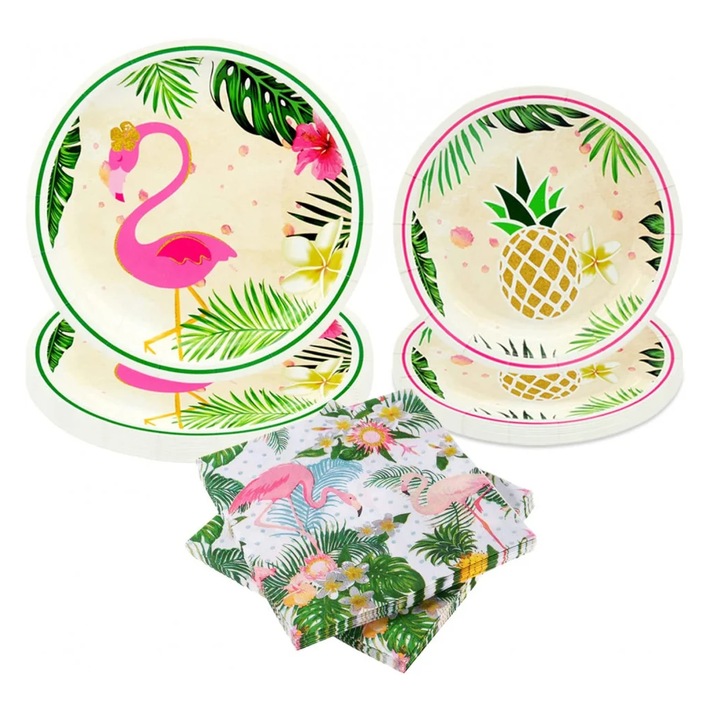 Amycute étkészlet, papír, tarka, 60 db