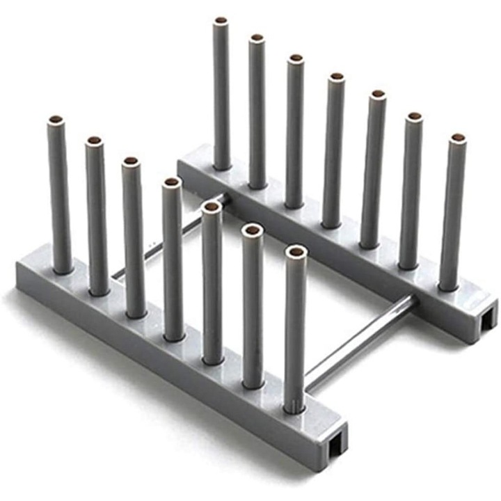 Konyhai eszközök tányértartó edényfedél leeresztő állvány konyha szürke