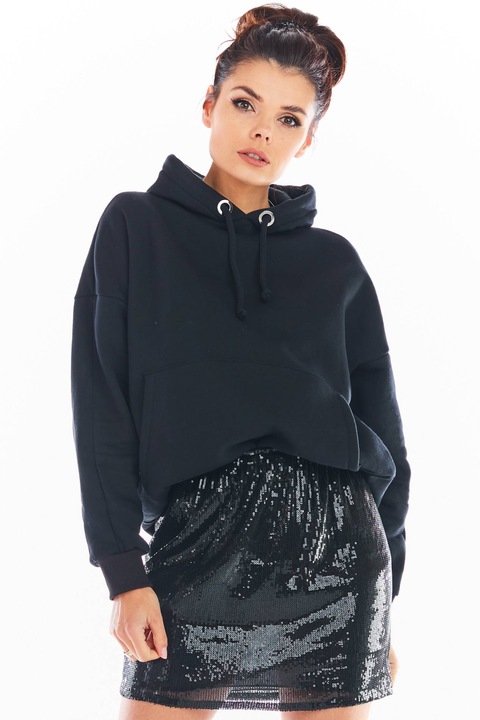 Дамска пола Awama, Полиестер/Еластан, Черна