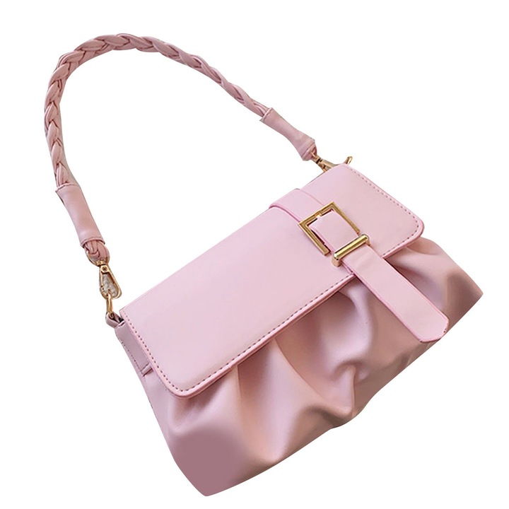 Női válltáska, Jormftte, pliszírozott dizájn, vízálló, 30x25cm