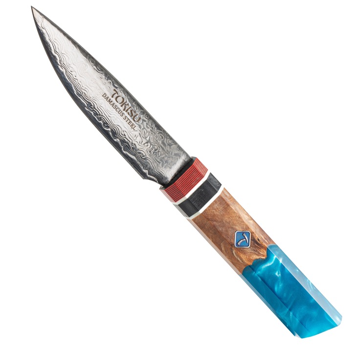 Cutit de bucatarie Tokisu Petty Otel Damasc 10.8 cm