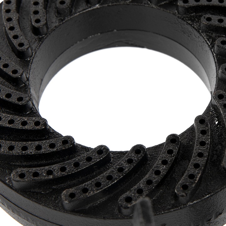 Arzator Wertcraft rotund exterior si interior, pirostrie din fonta, diametru 33cm, ceas, furtun, coliere