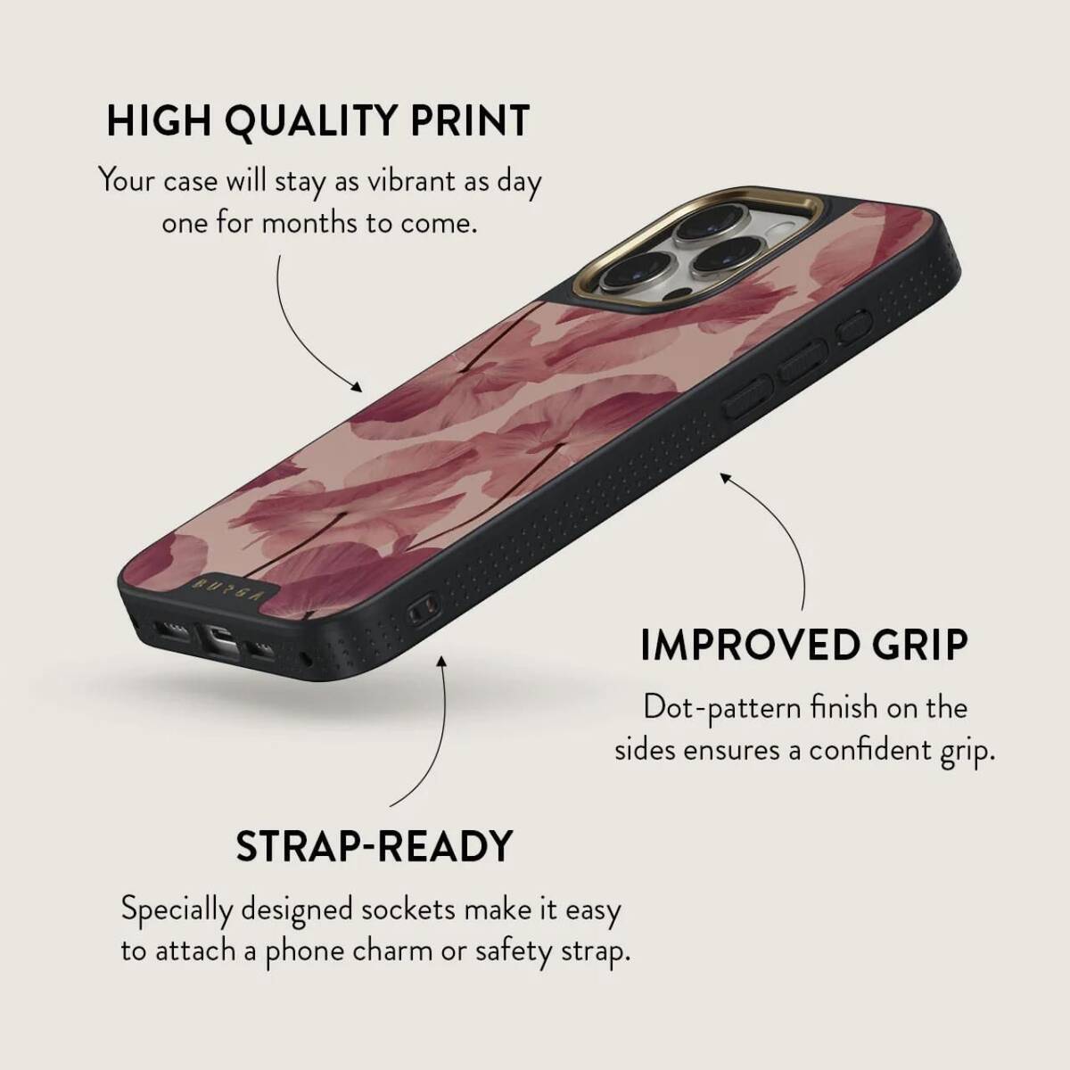 Husa Burga Elite Tender Kiss compatibila cu iPhone 15 Pro