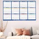 Calendar de perete 2025, Cozevdnt, mare, laminat, reutilizabil, 12 luni, 89x58.5cm