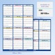 Calendar de perete 2025, Cozevdnt, mare, laminat, reutilizabil, 12 luni, 89x58.5cm