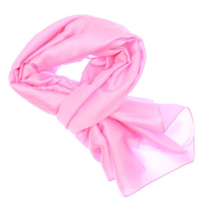 Esarfa de dama, Buticcochet, matase, 180 x 90 cm, Roz - ES2683
