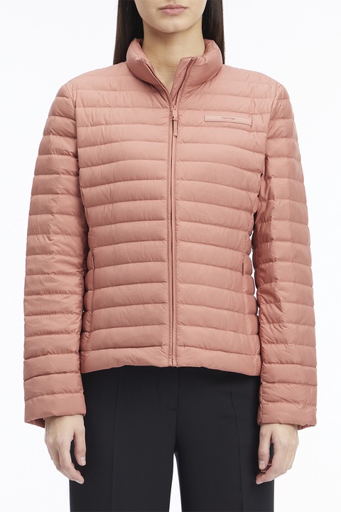 CALVIN KLEIN, Зимно пухено яке, Прашно розово, XS