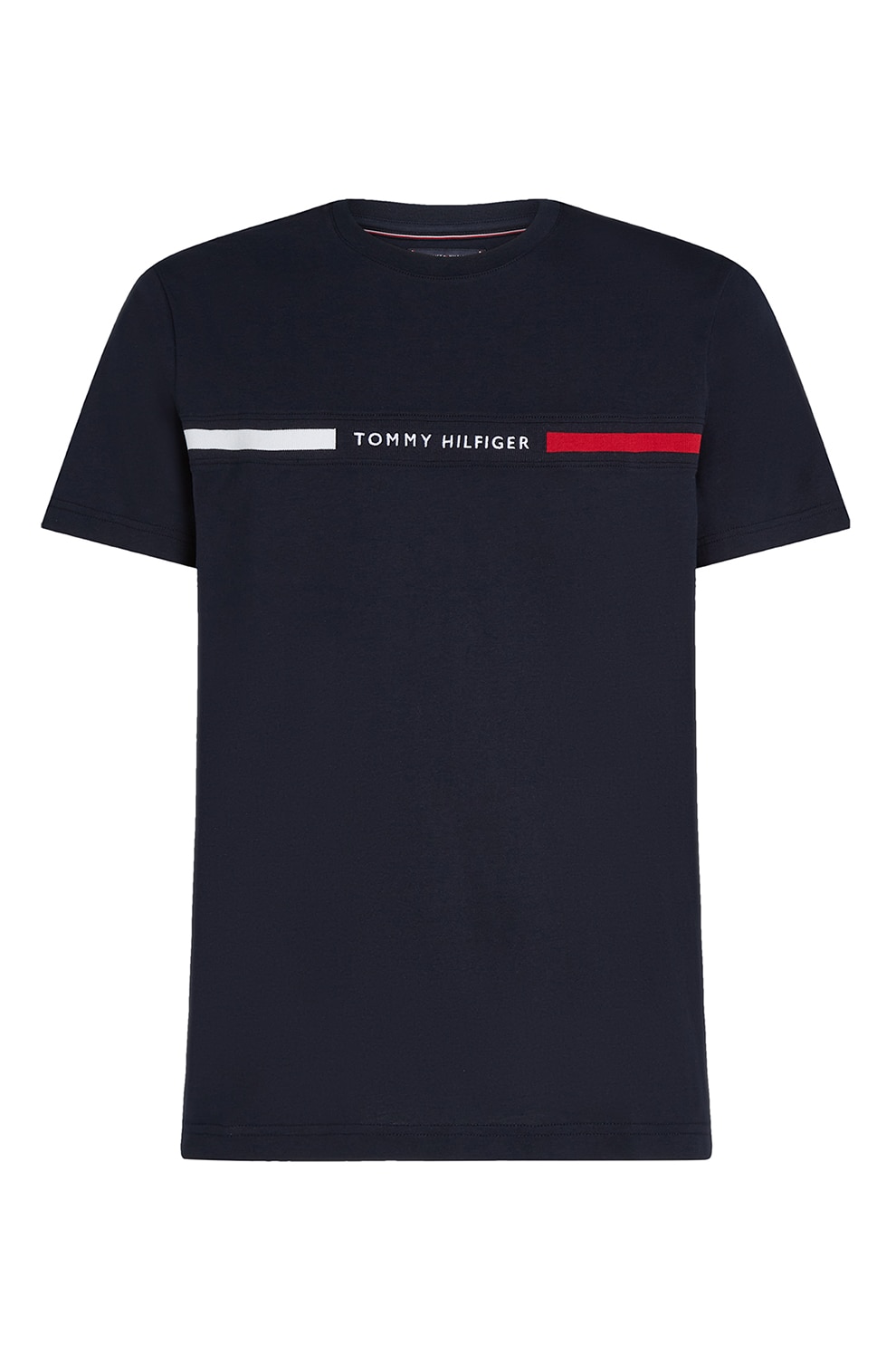 Tommy Hilfiger, Tricou cu imprimeu logo, Albastru ultramarin, S