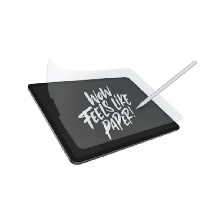 Стъклен скрийн протектор с хартиена текстура за Apple iPad Air 11" (2024), идеален за рисуване/писане, мат, антирефлекс